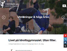 Tablet Screenshot of idrottsgymnasiet.se